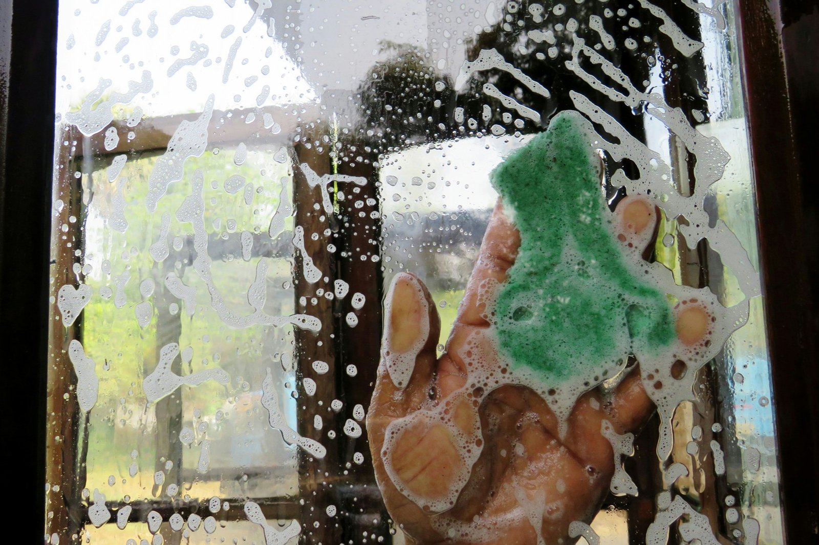 Glasoberfläche im Haushalt