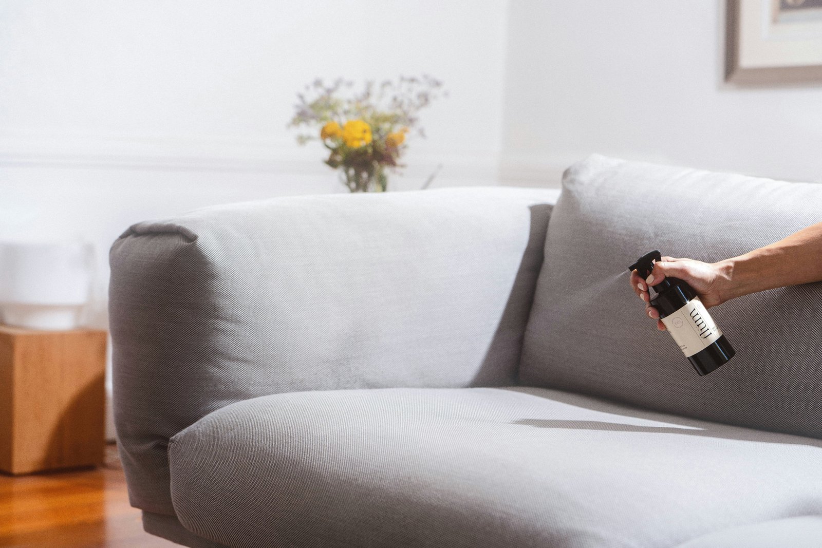 Sofa mit Fleck im Wohnzimmer